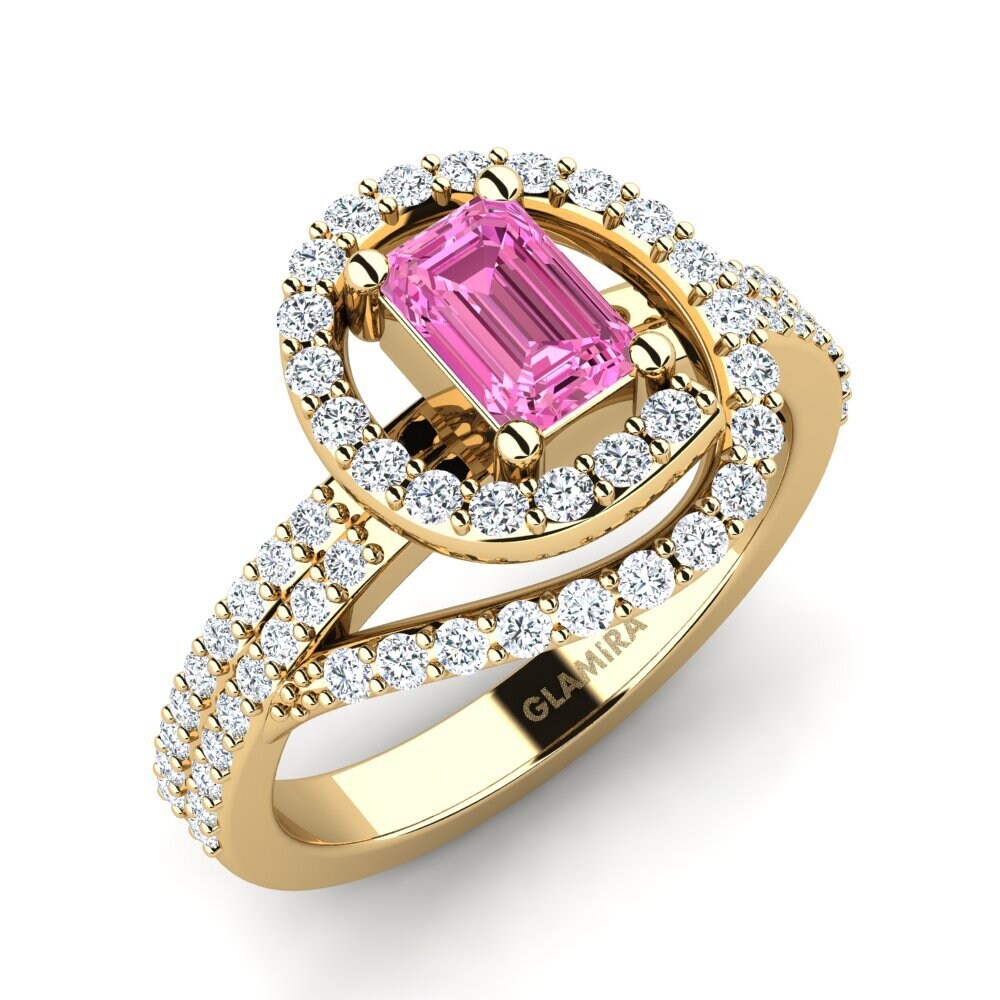 Pink Topaz Engagement Ring Raloun