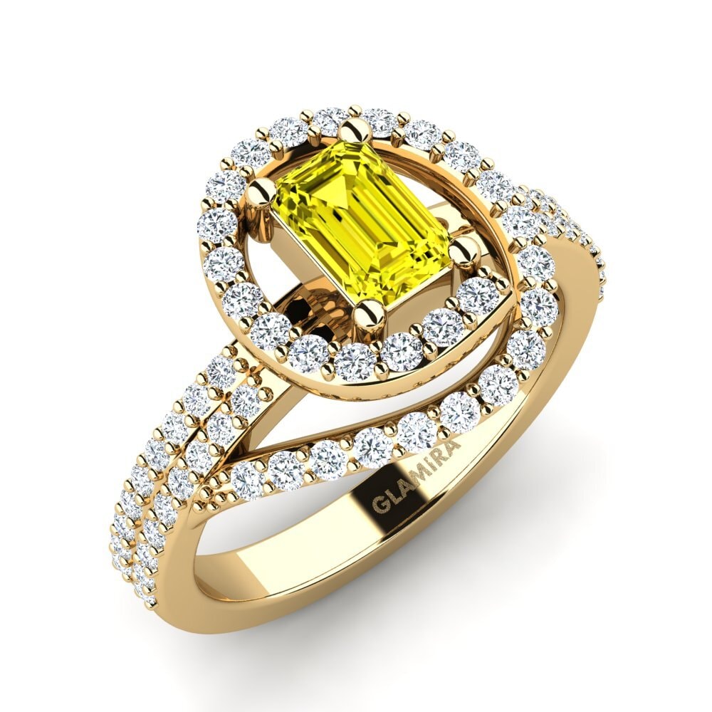 Yellow Diamond Engagement Ring Raloun
