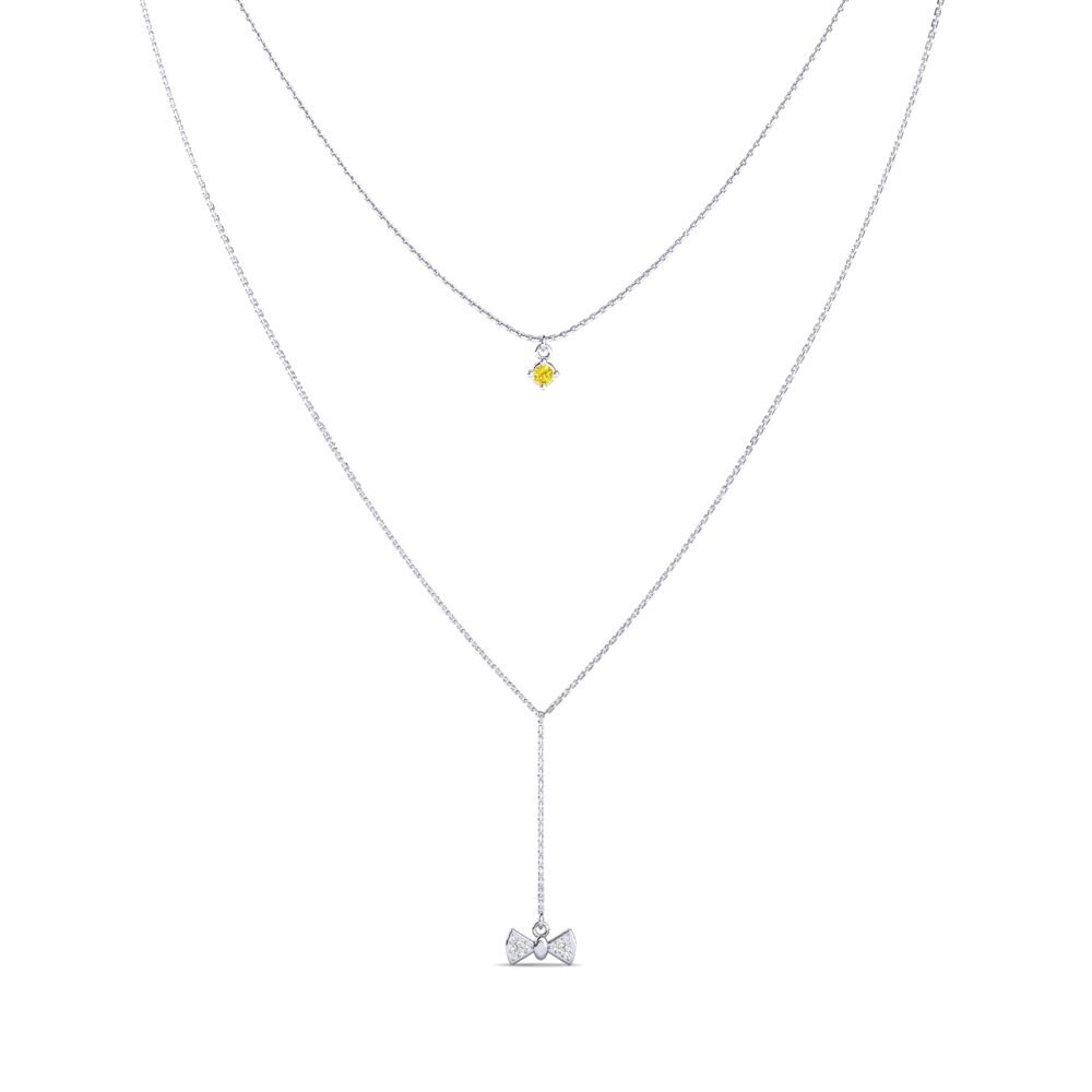 Zafiro amarillo Collar de Mujer Ramello