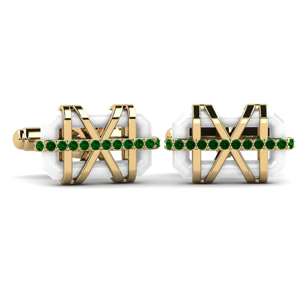 Green Zirconia Cufflink Ramonita