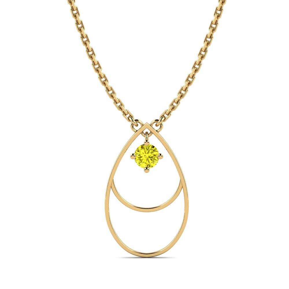 Gele Diamant Ketting Rance