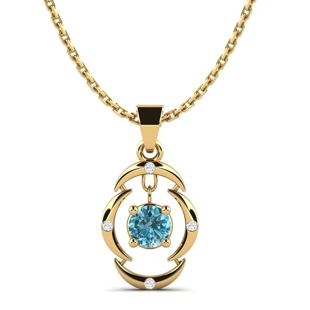 Blue Zircon Women's Pendant Ranjana