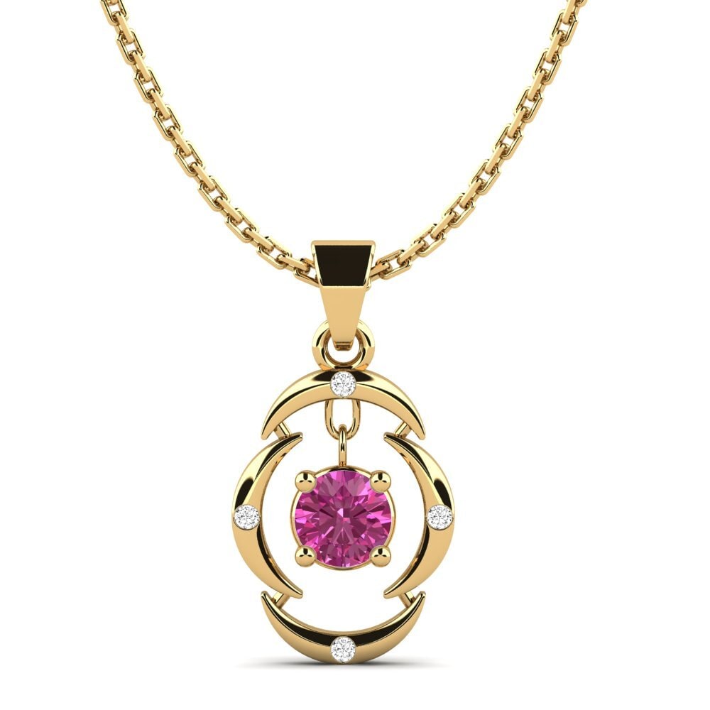 Pink Topaz Women's Pendant Ranjana