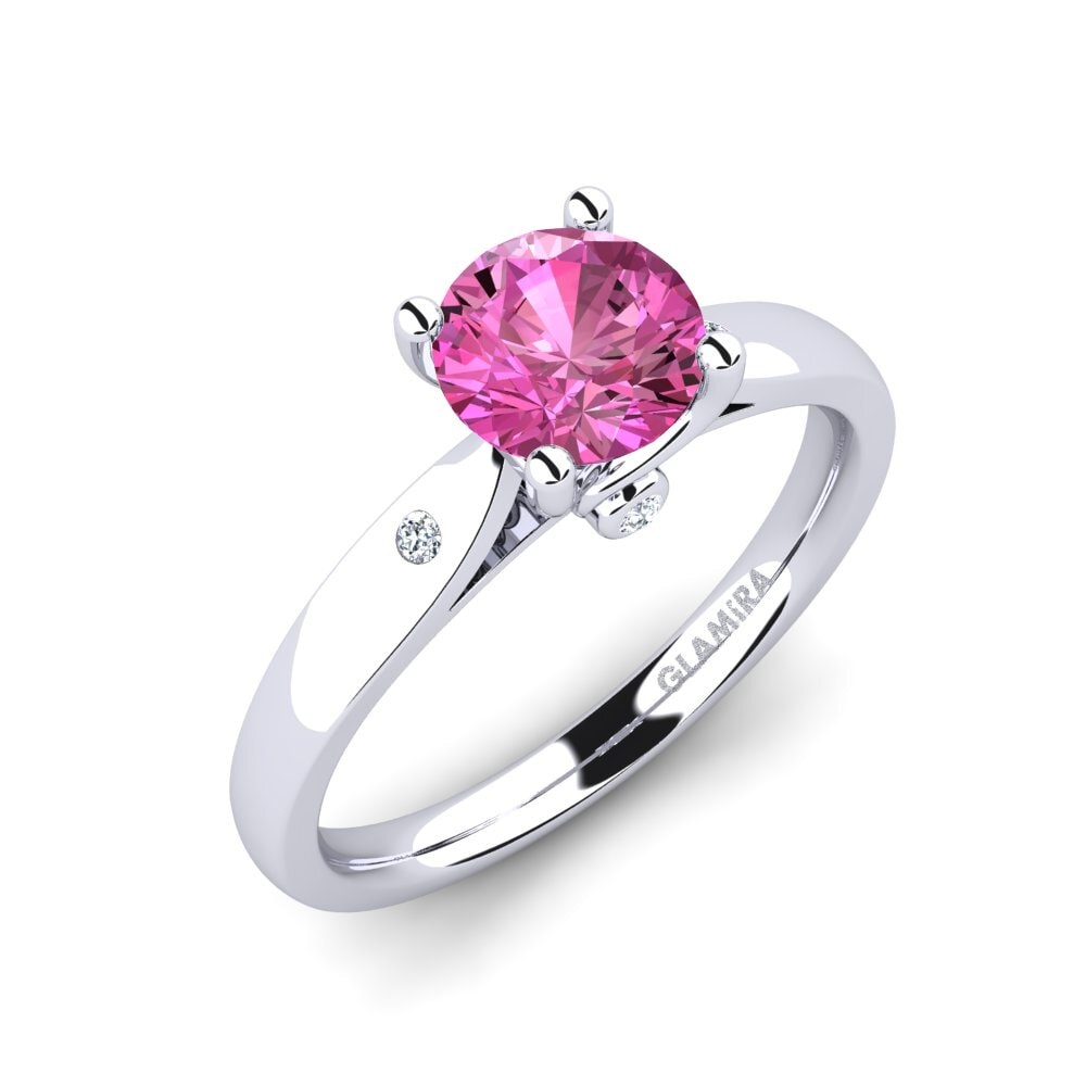 Pink Topaz Engagement Ring Rashida