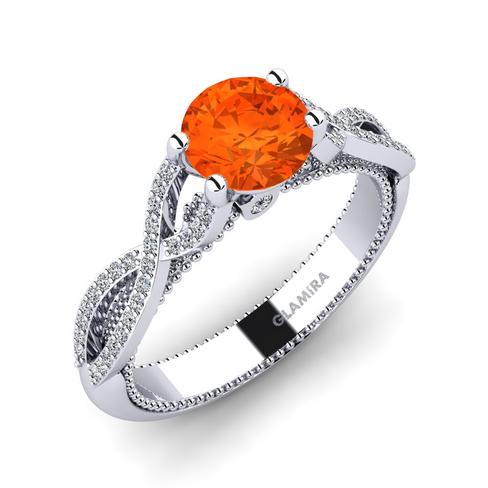 Fire Opal Engagement Ring Rassy
