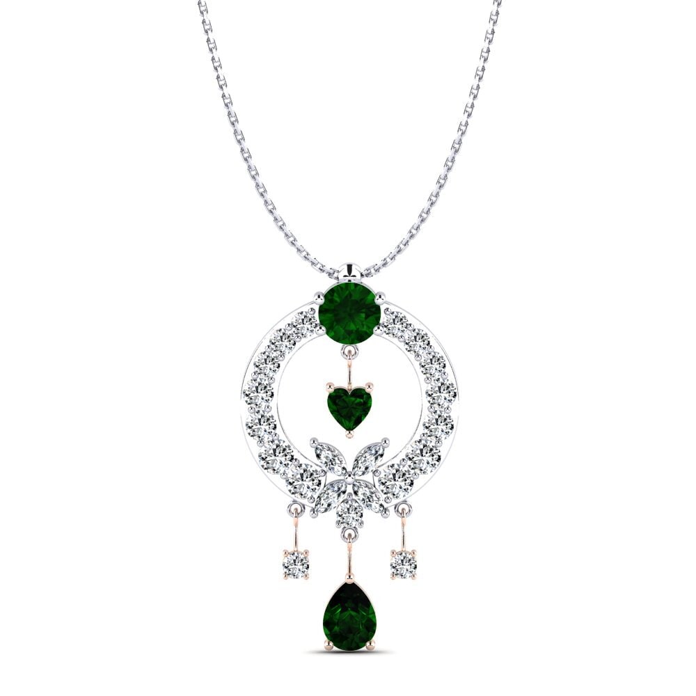 Green Tourmaline Women's Pendant Raven
