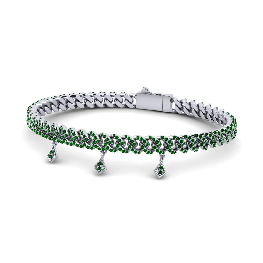 Green Zirconia Women's Bracelet Ravientas