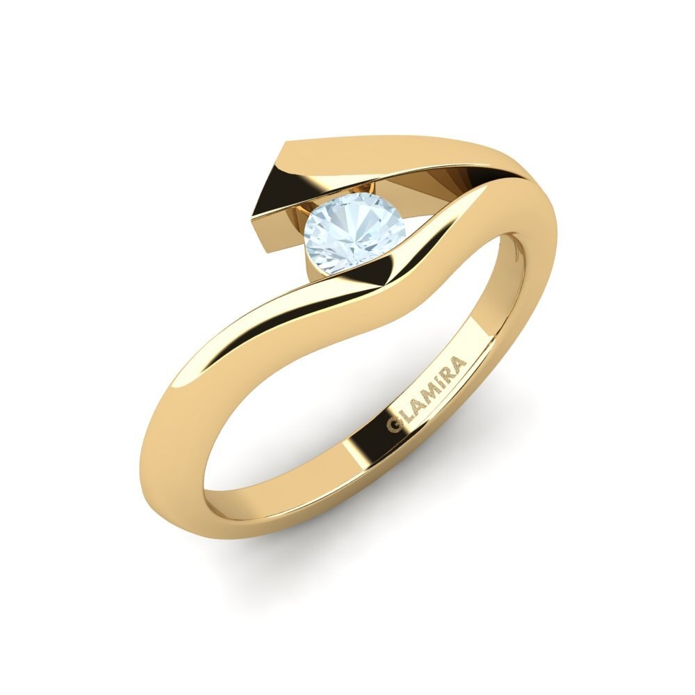 Aigue-marine Bague de fiançailles Evie 0.25 crt