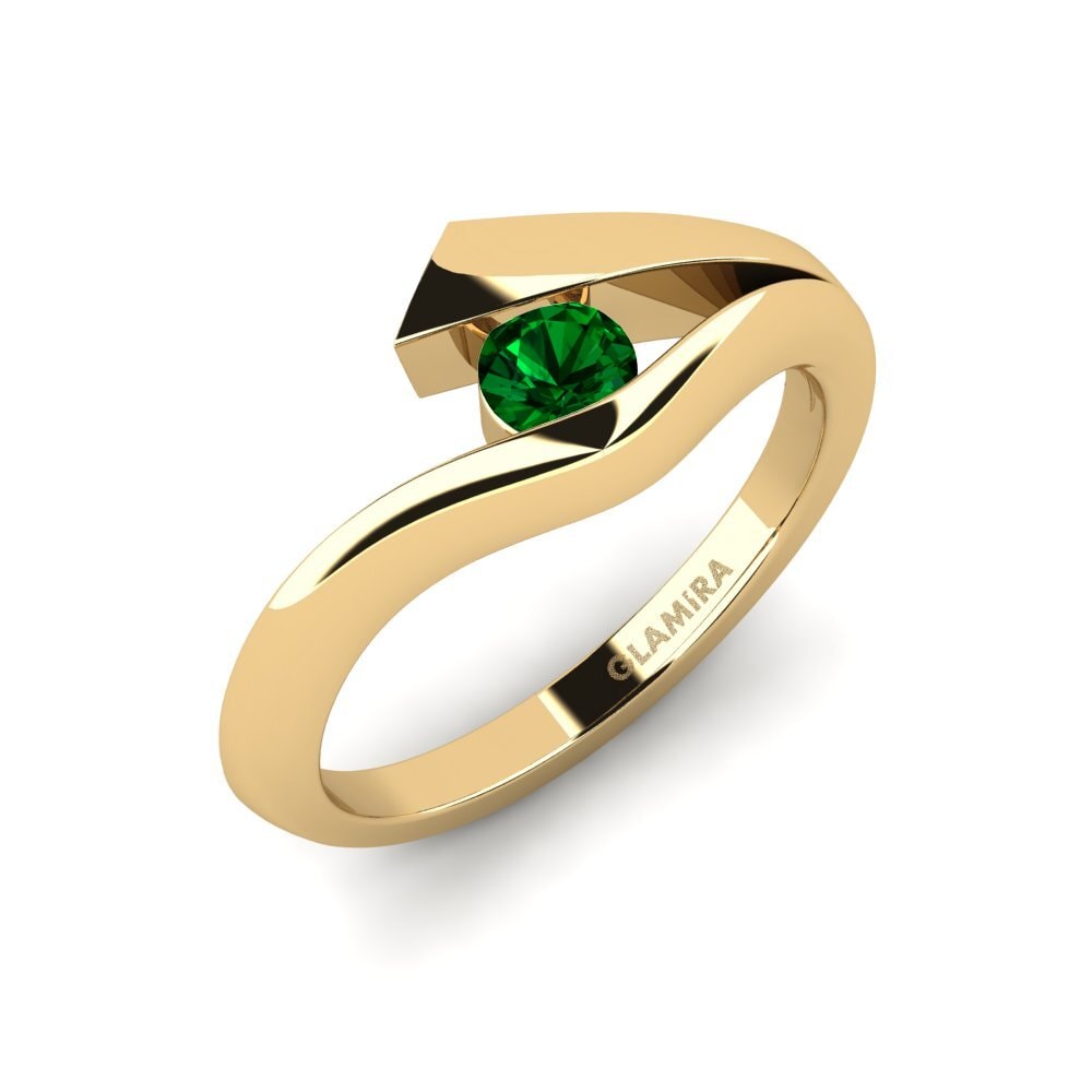 Green Zirconia Engagement Ring Evie 0.25 crt