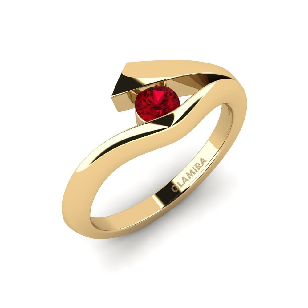 Circonita Roja Anillo de compromiso Evie 0.25 crt