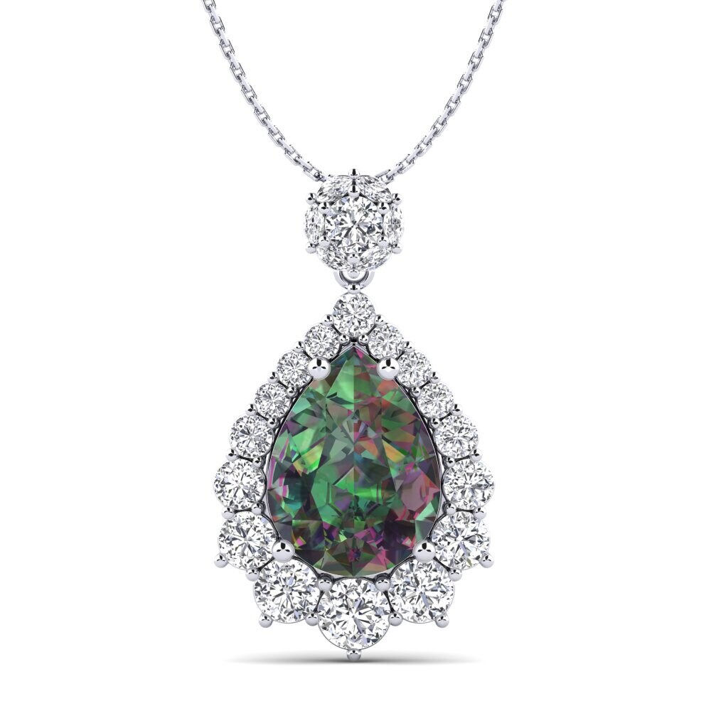 Pear Mystic Topaz Women's Pendant Reagan