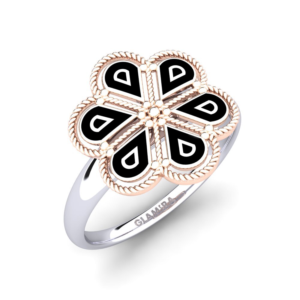 14ct Rose & White Gold Ring Rean