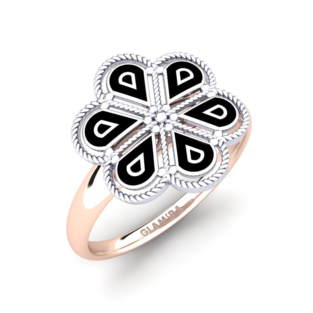 585 Weiß & Rotgold Ring Rean