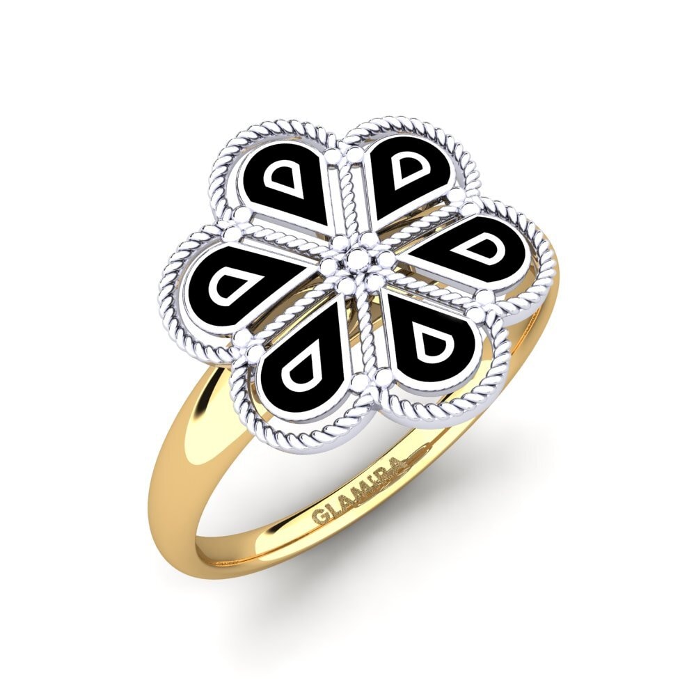 14ct White & Yellow Gold Ring Rean