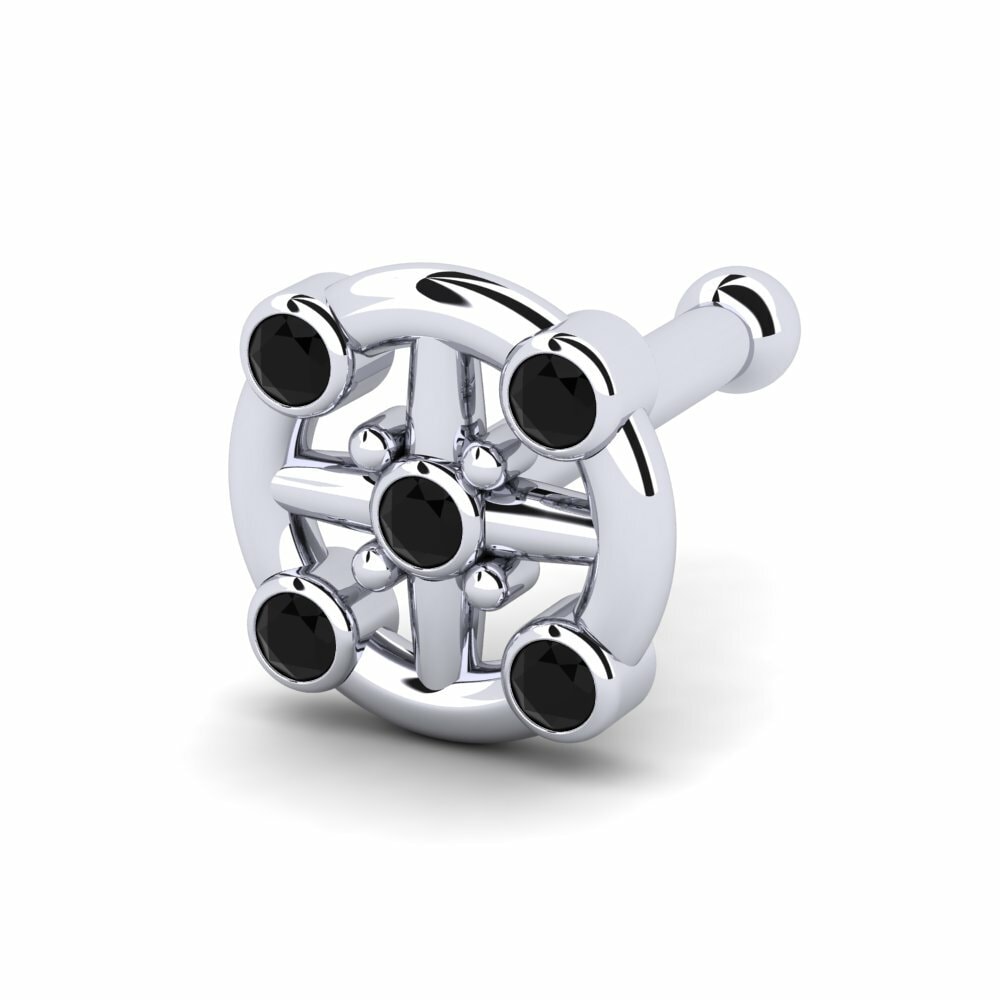 Black Diamond Nose Pin Reanna
