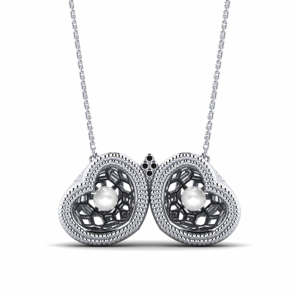 Diamant Noir Collier pour femme Rebound