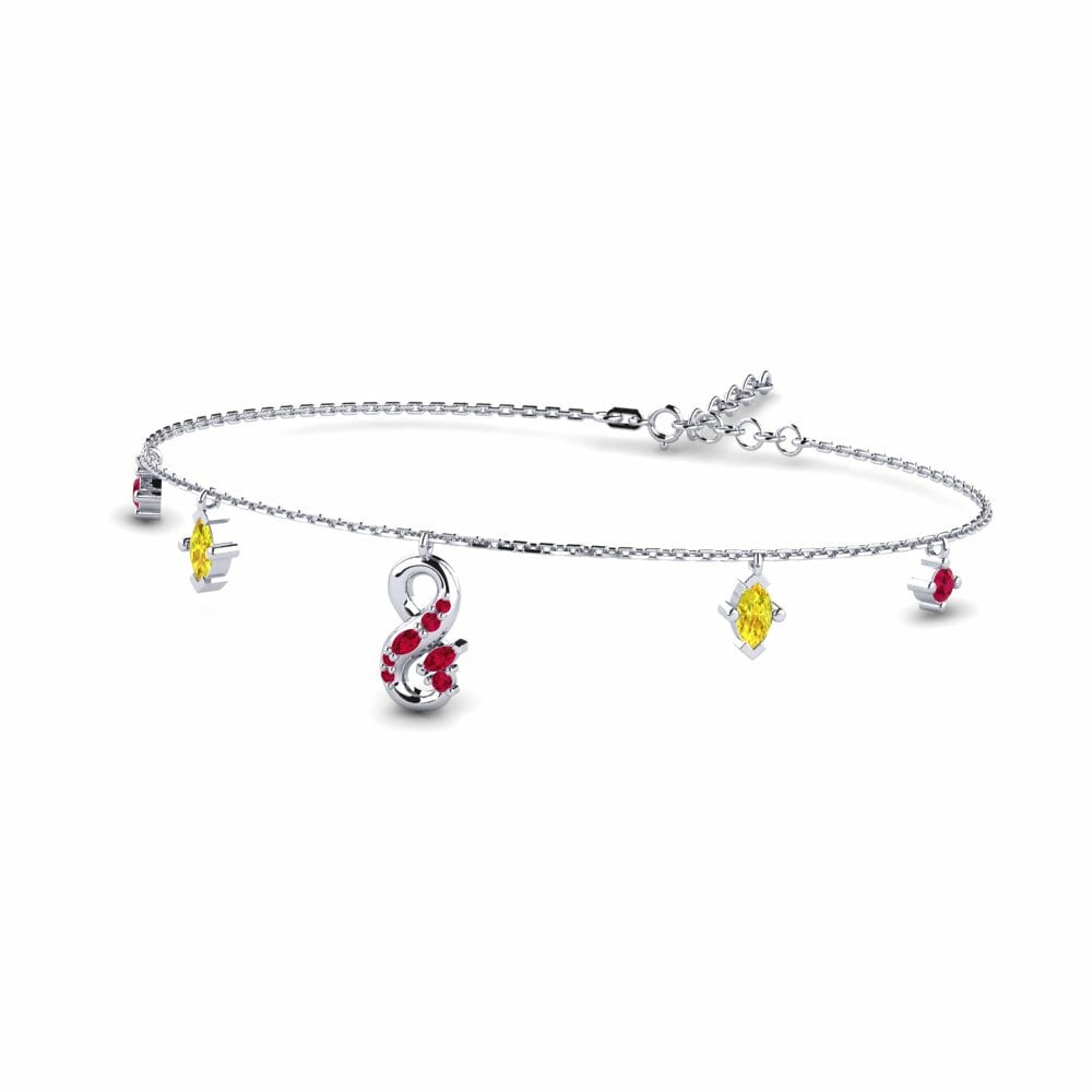 9ct White Gold Women's Bracelet Recital
