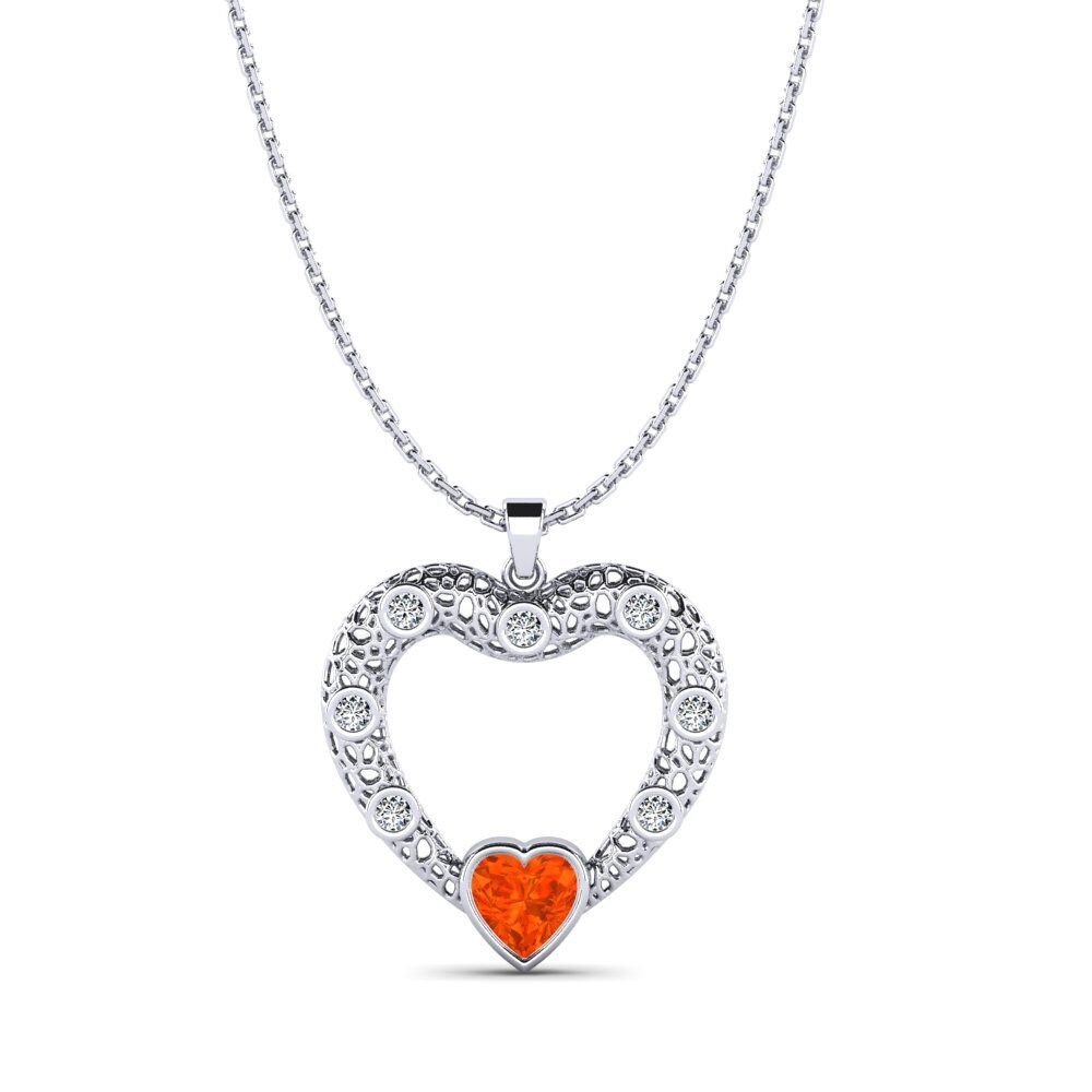 Fire Opal Women's Pendant Reddix