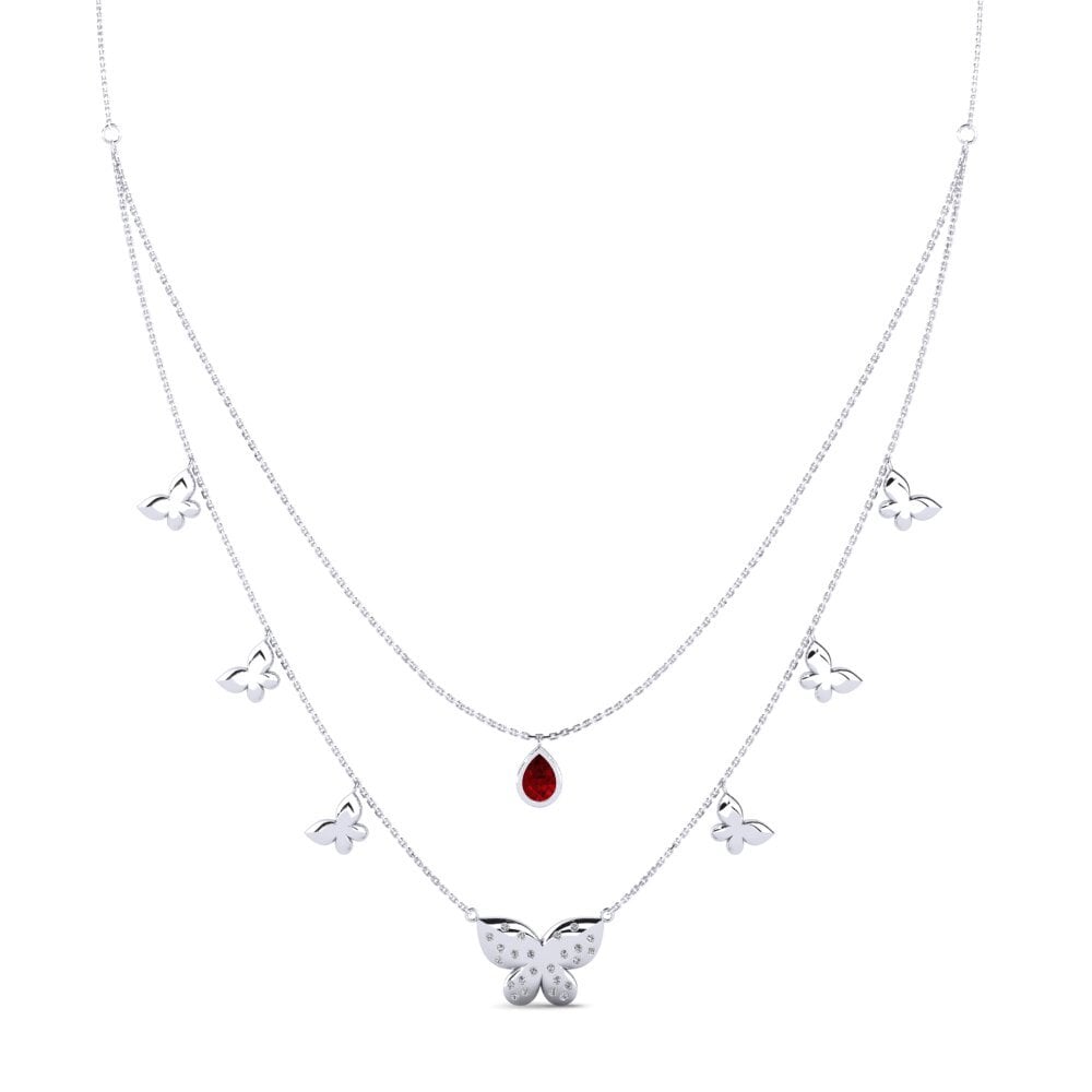 Circonita Roja Collar de Mujer Reded