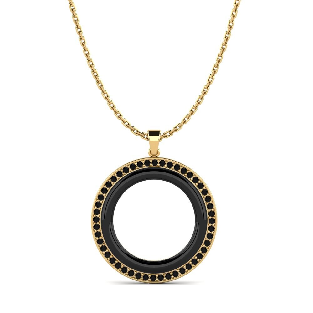 Diamante Negro Colgante de Mujer Refugio