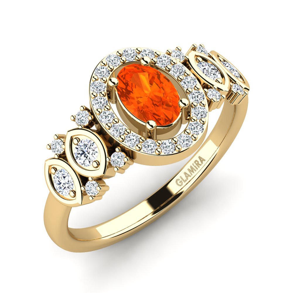 Fire Opal Women's Ring Regange