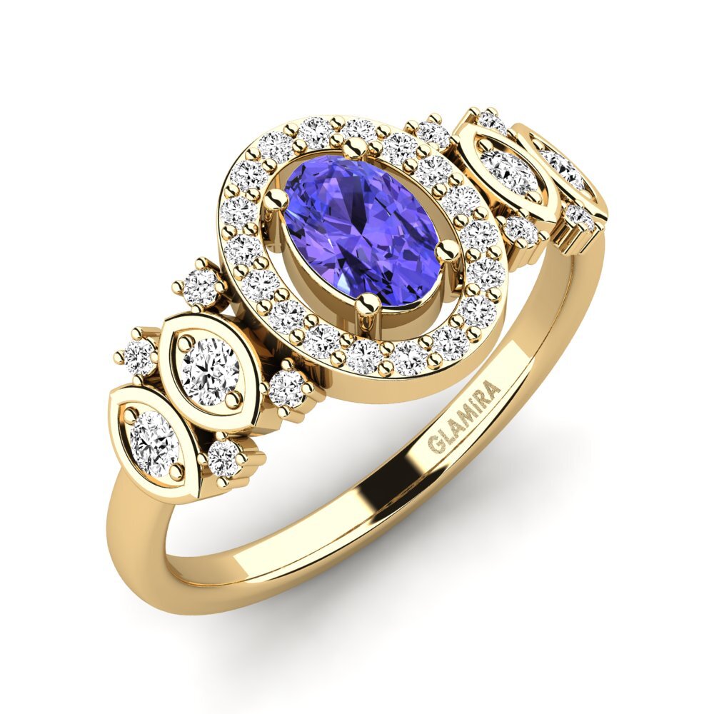Tanzanita Anillo de Mujer Regange