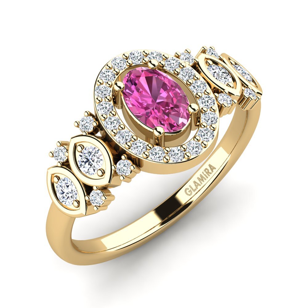 Pink Topaz Women's Ring Regange