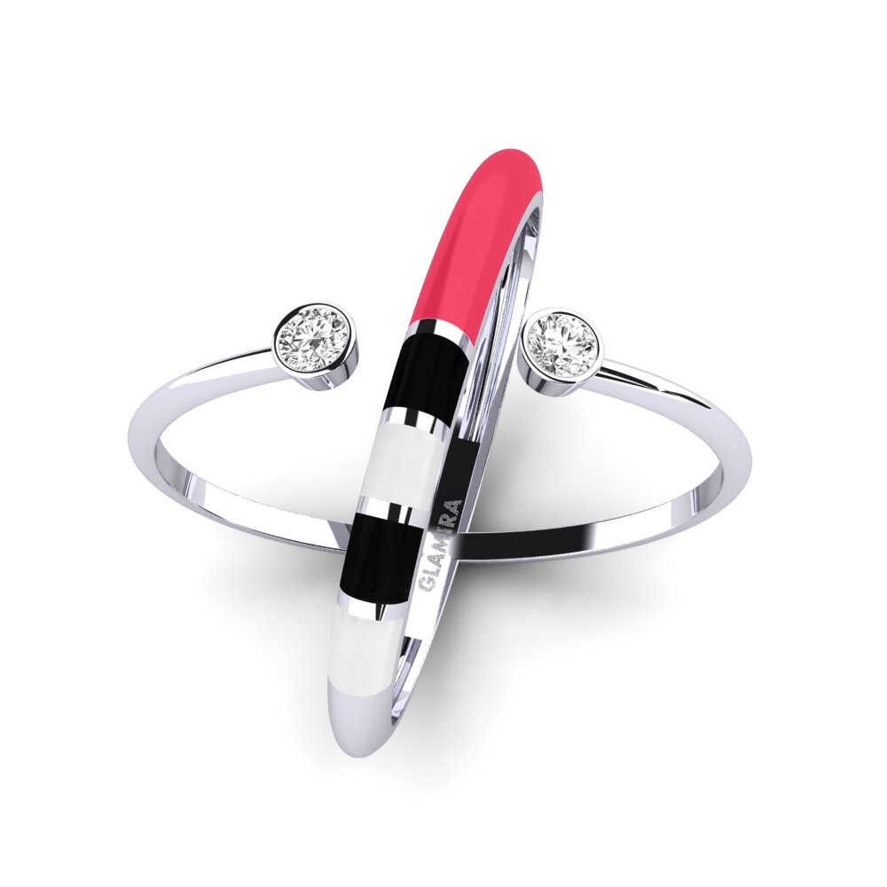 Zafiro blanco Anillo Regnbu