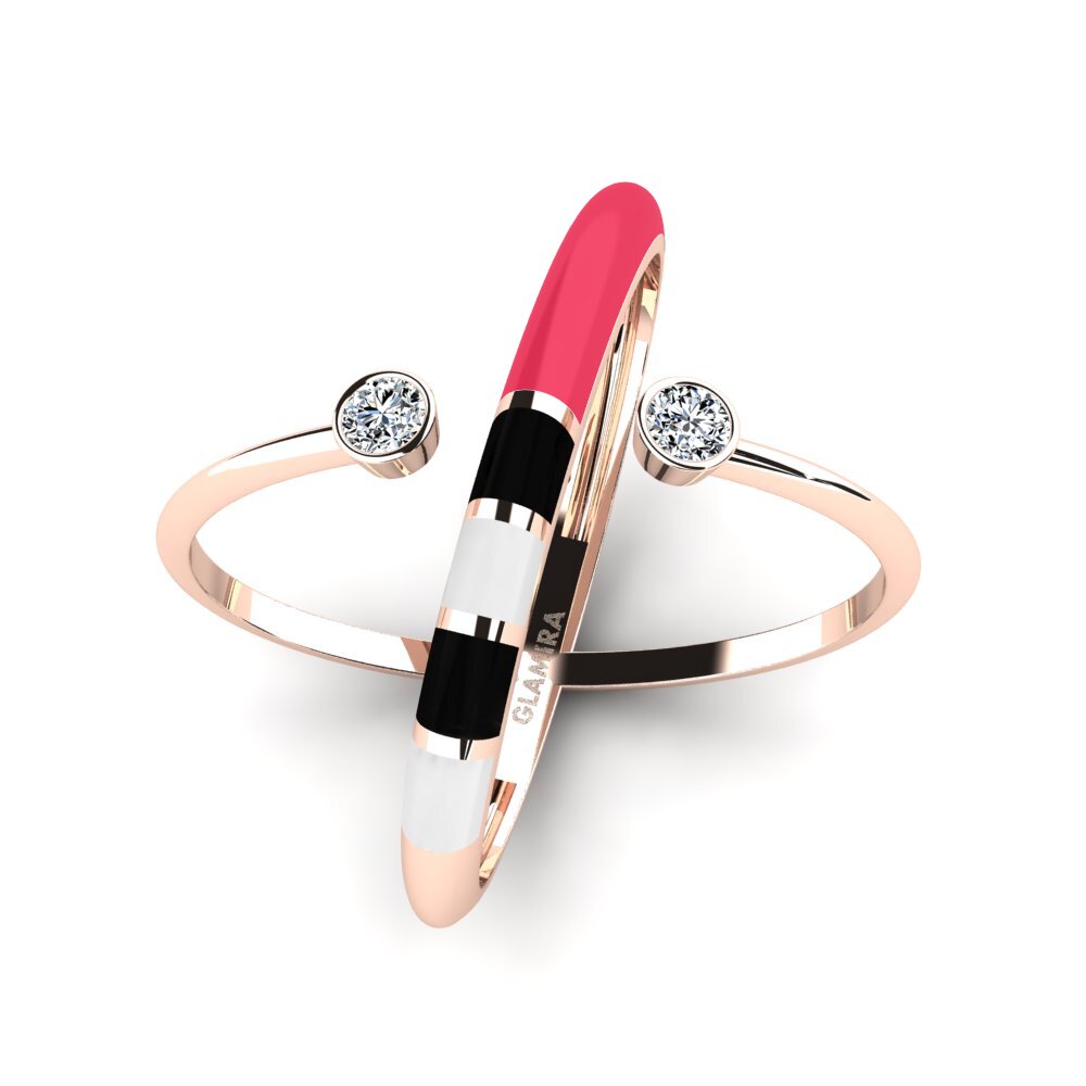 Zirkonia Ring Regnbu