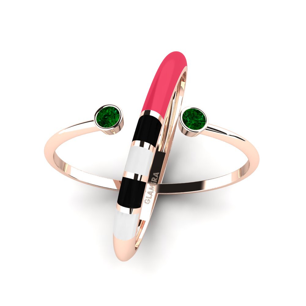 Grüner Zirkonia Ring Regnbu
