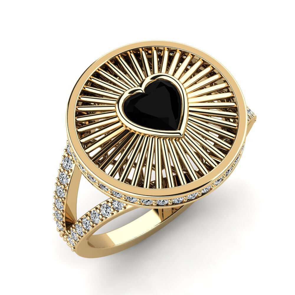 Onyx Noir Bague Reiko