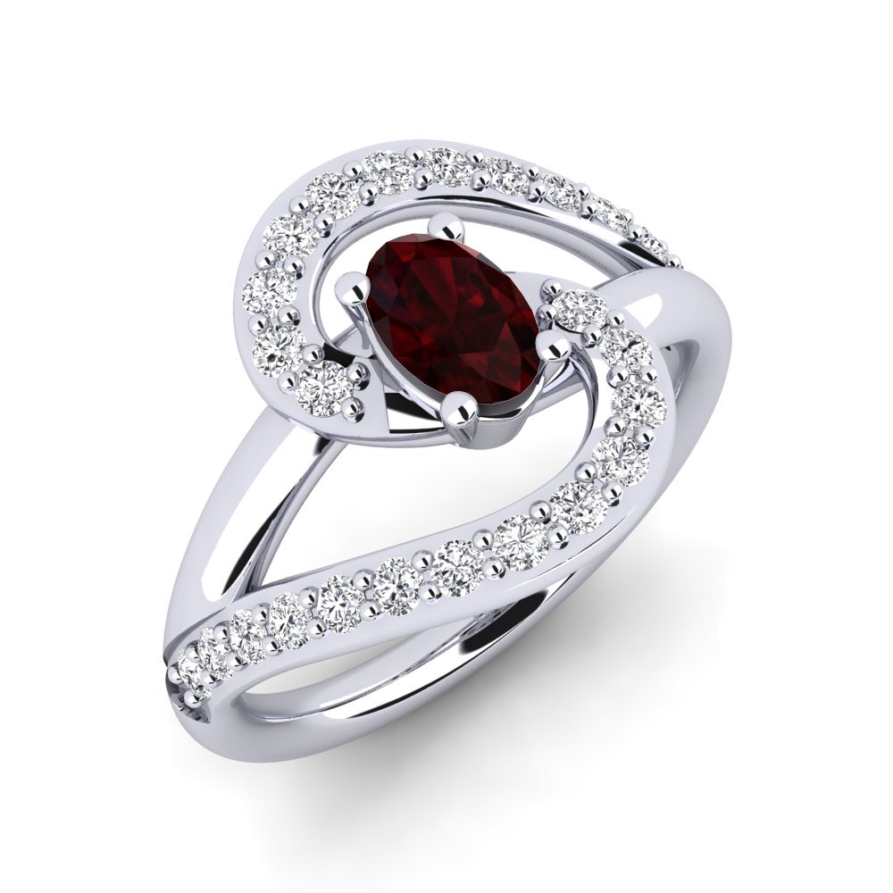 Garnet Engagement Ring Reine