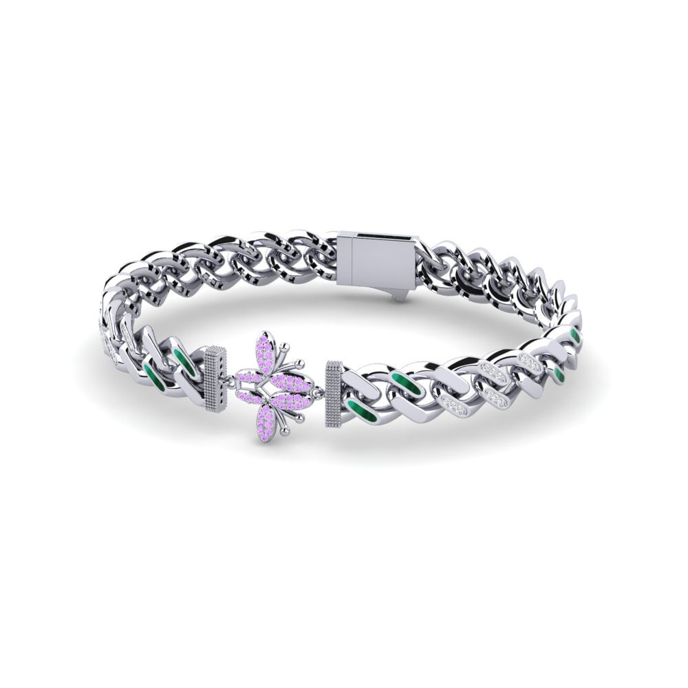 Round Amethyst Women's Bracelet Reinforce