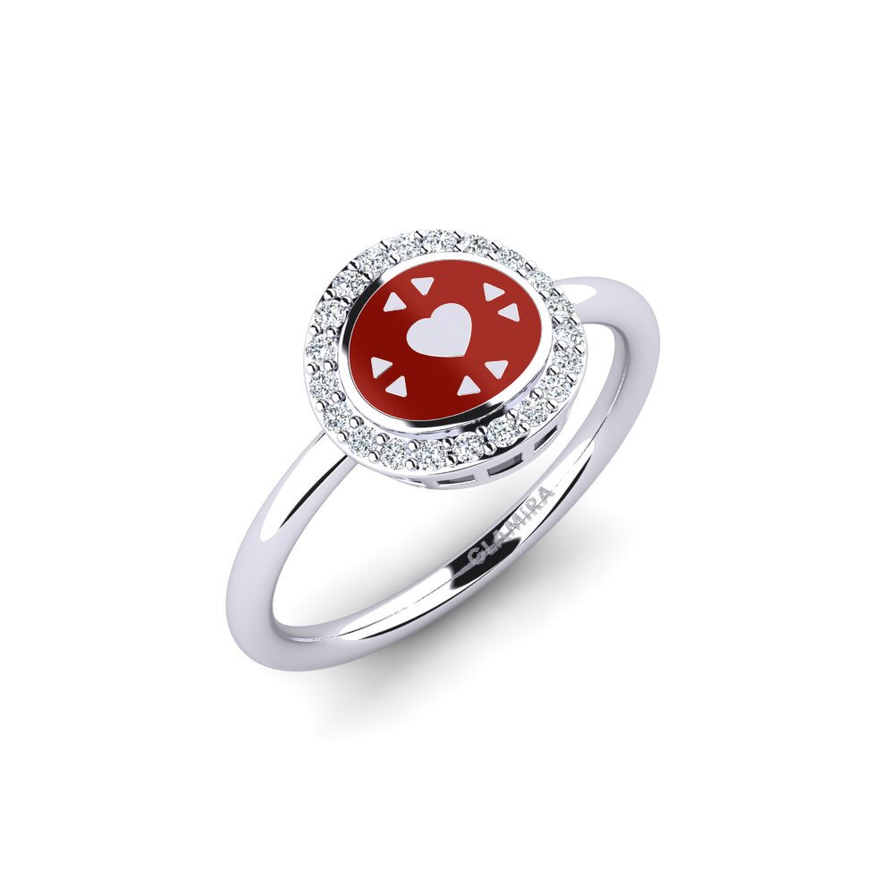 White Silver Ring Reisom