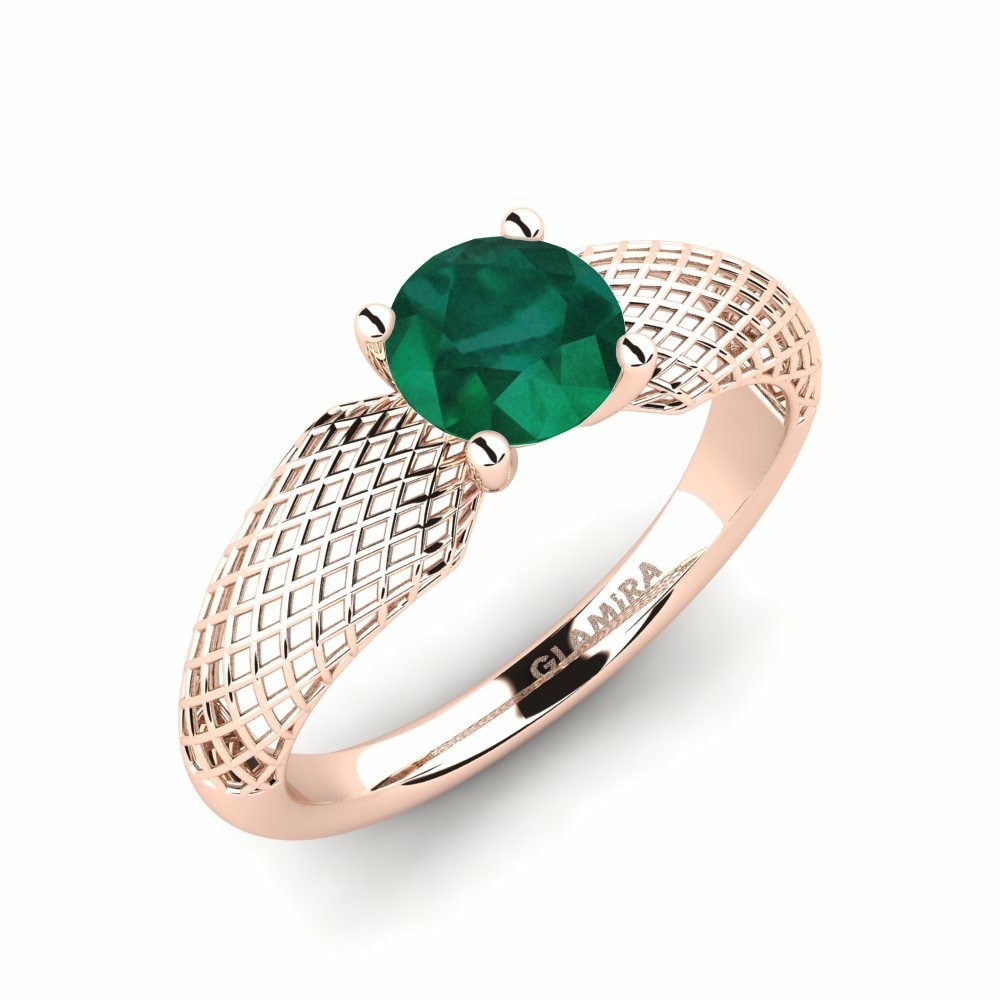 Emerald Engagement Ring Rejoicing