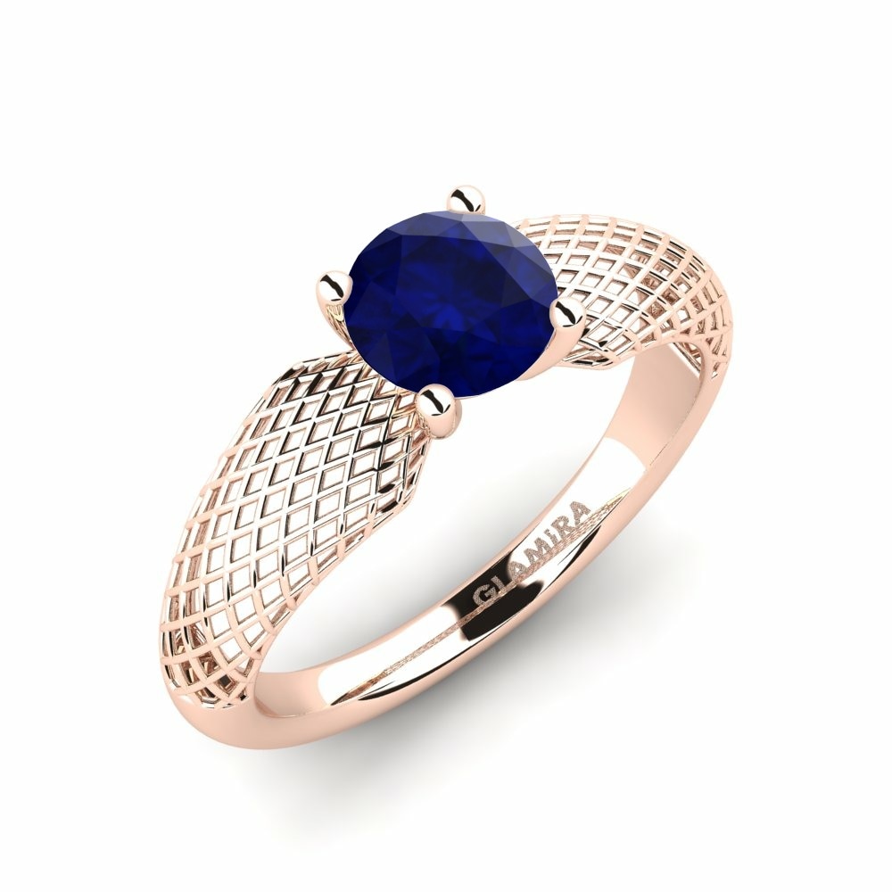 Design Solitaire Fusion Collection Rejoicing 585 Rose Gold Sapphire