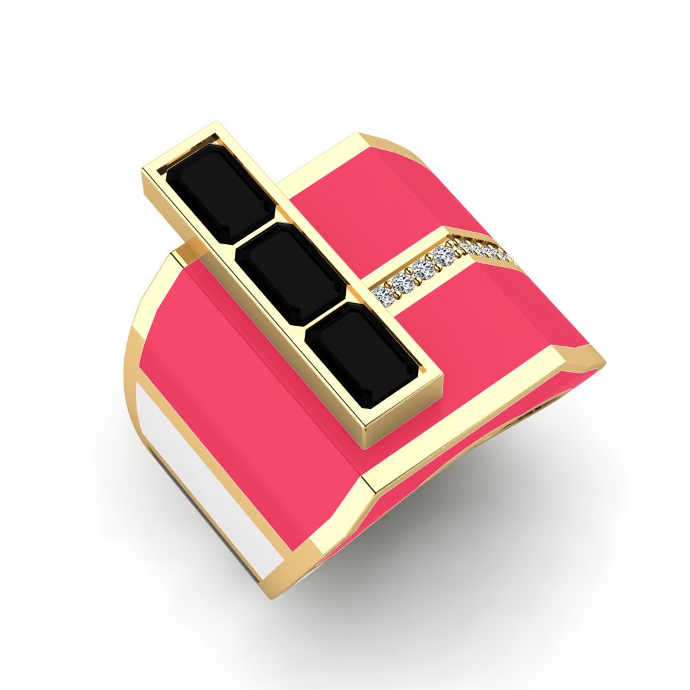 Onyx Noir Bague pour homme Rekkef