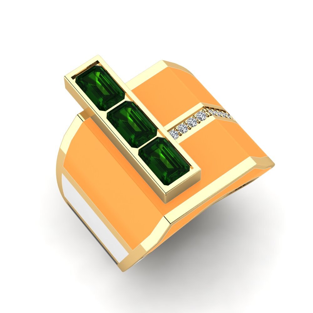 Green Tourmaline Men's Ring Rekkef