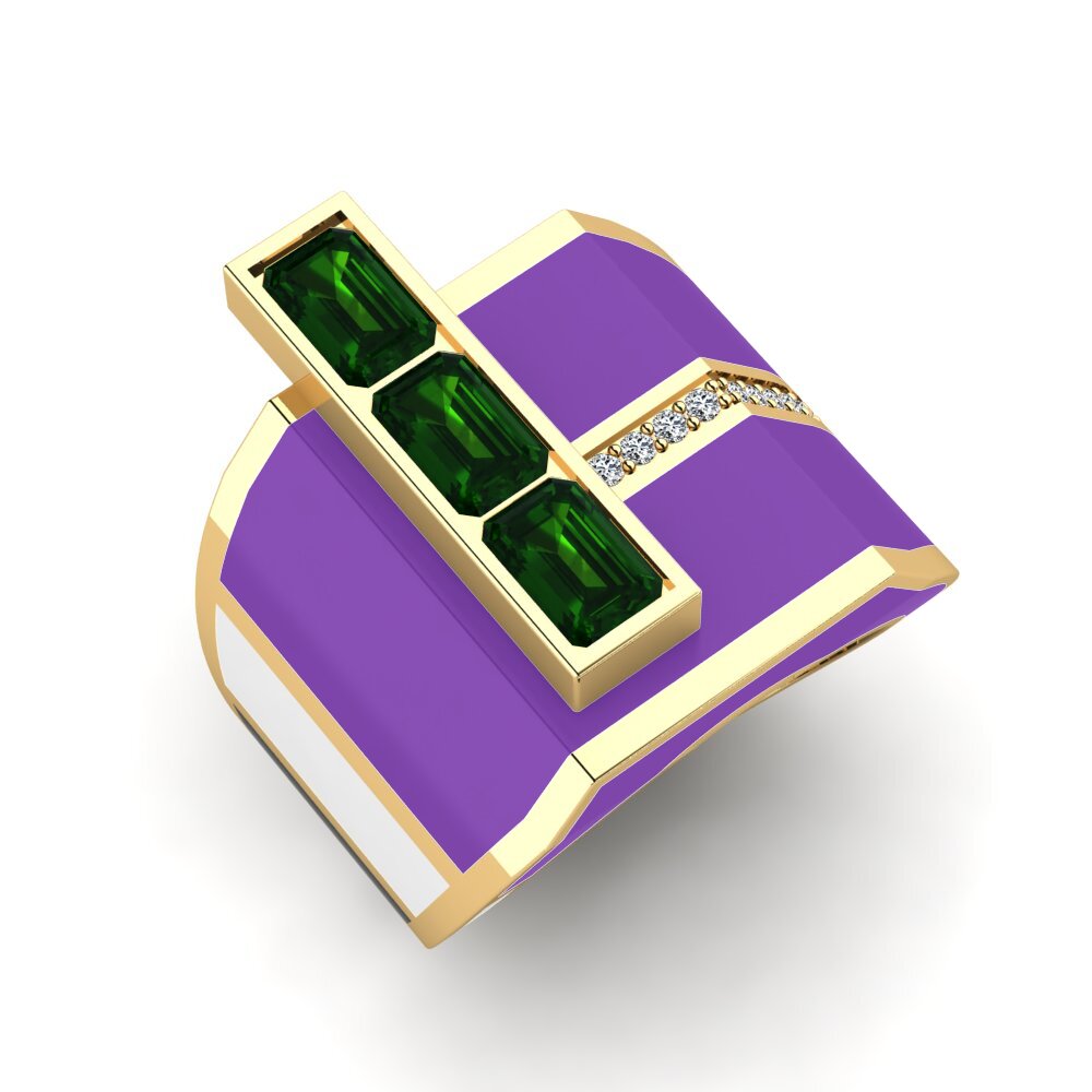 Green Tourmaline Men's Ring Rekkef