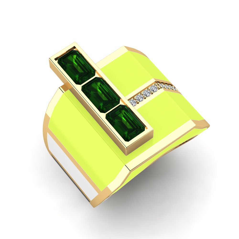 Green Tourmaline Men's Ring Rekkef