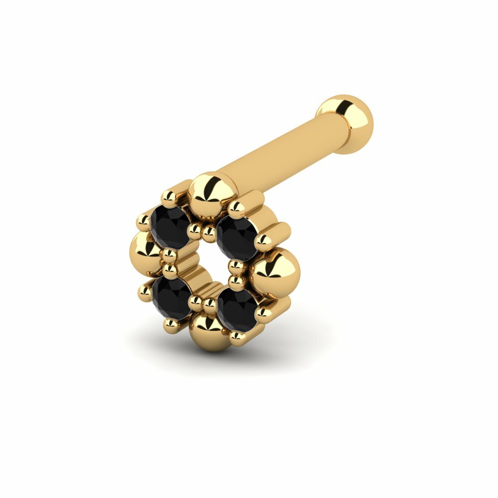 Black Diamond Nose Pin Reluisant