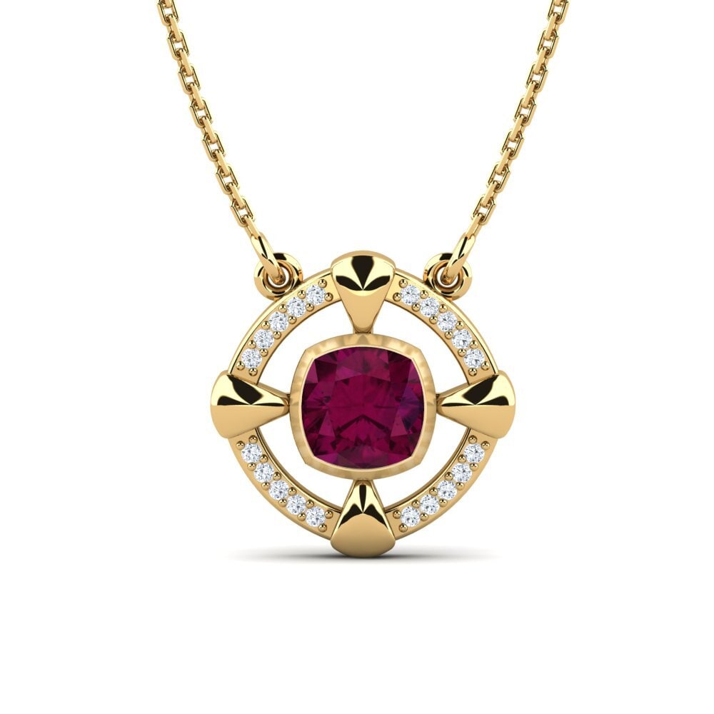 Rhodolite Garnet Women's Necklace Remedios