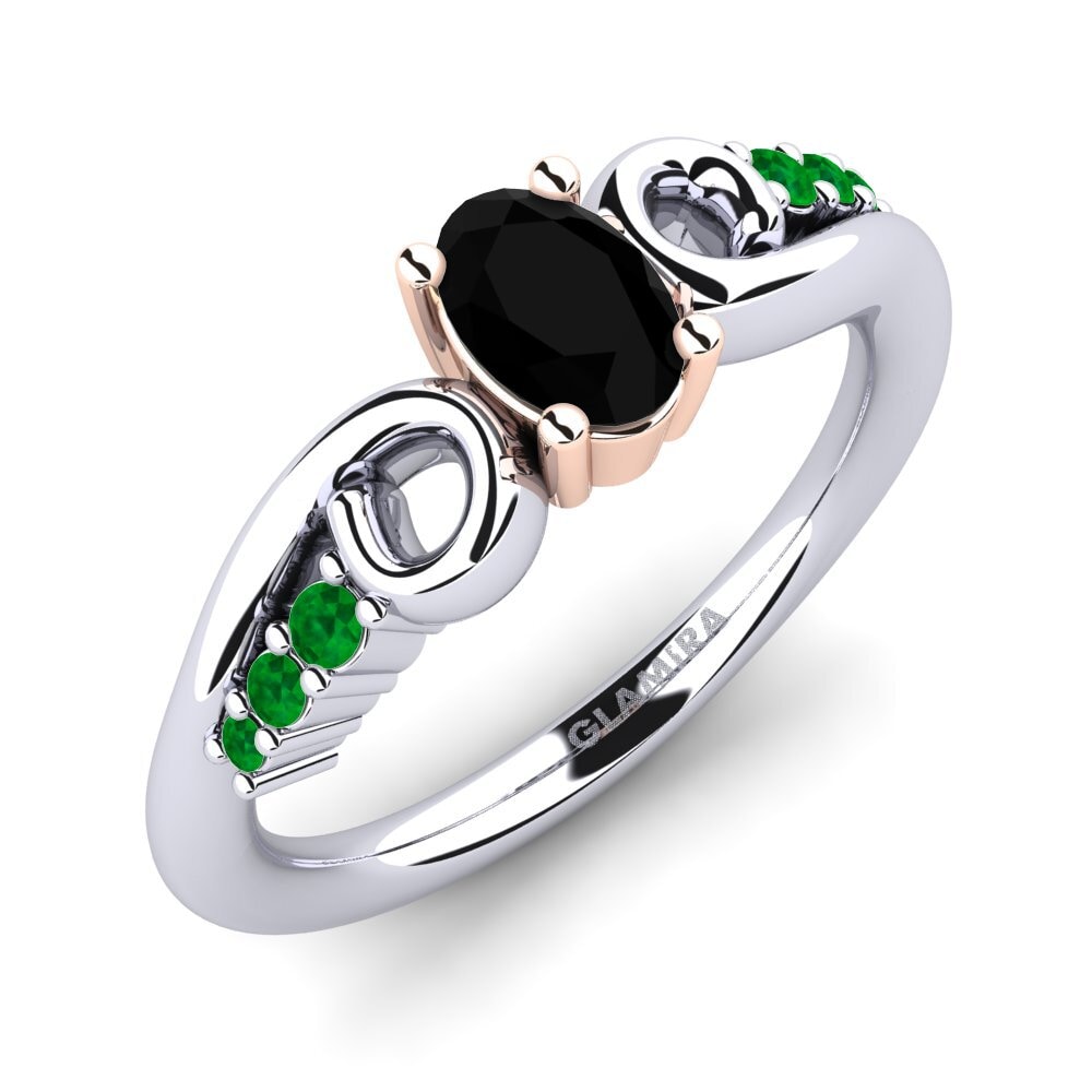 14ct White / Rose Gold Engagement Ring Rena