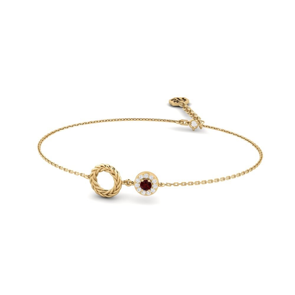Ronde Grenat Bracelet pour femme Renao