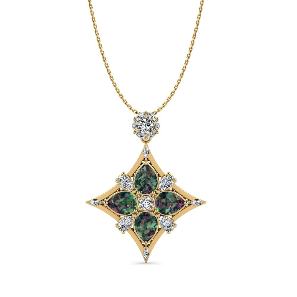 Pear Mystic Topaz Women's Pendant Renas