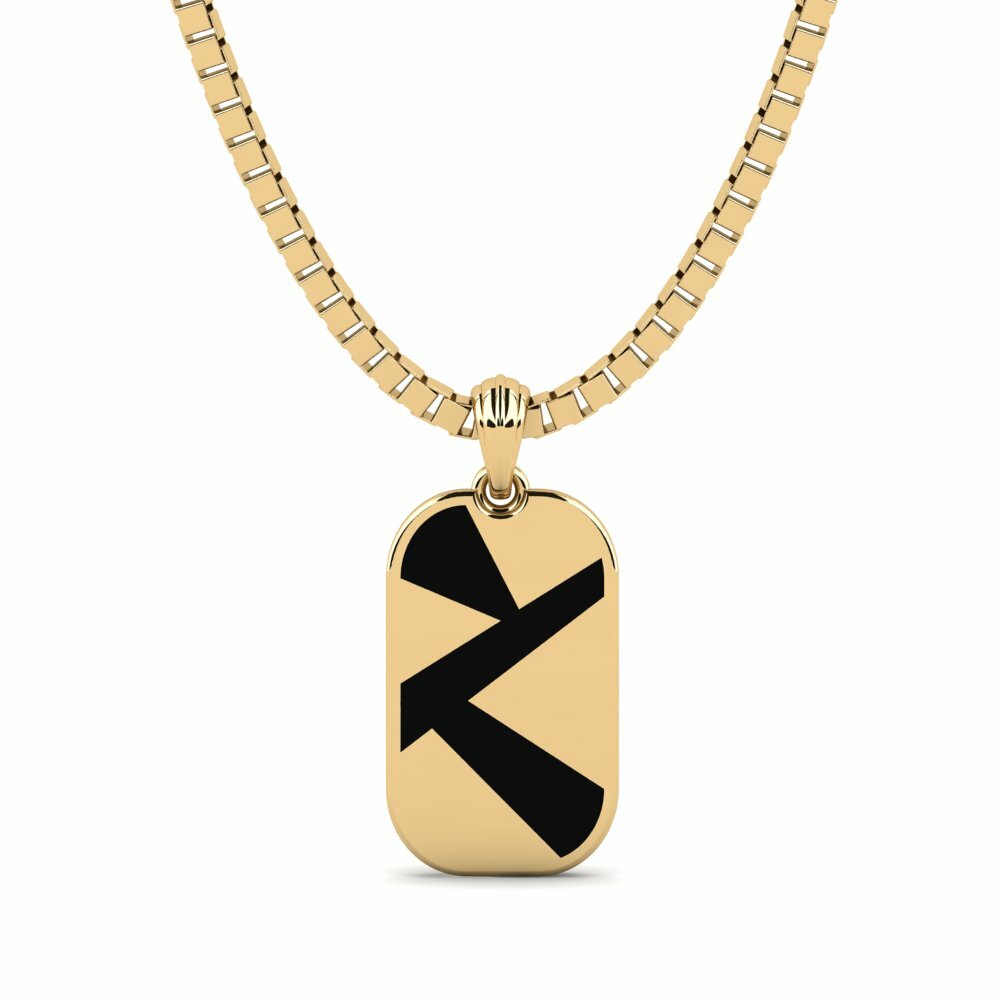 Or Jaune 9k Pendentif pour homme Renatus