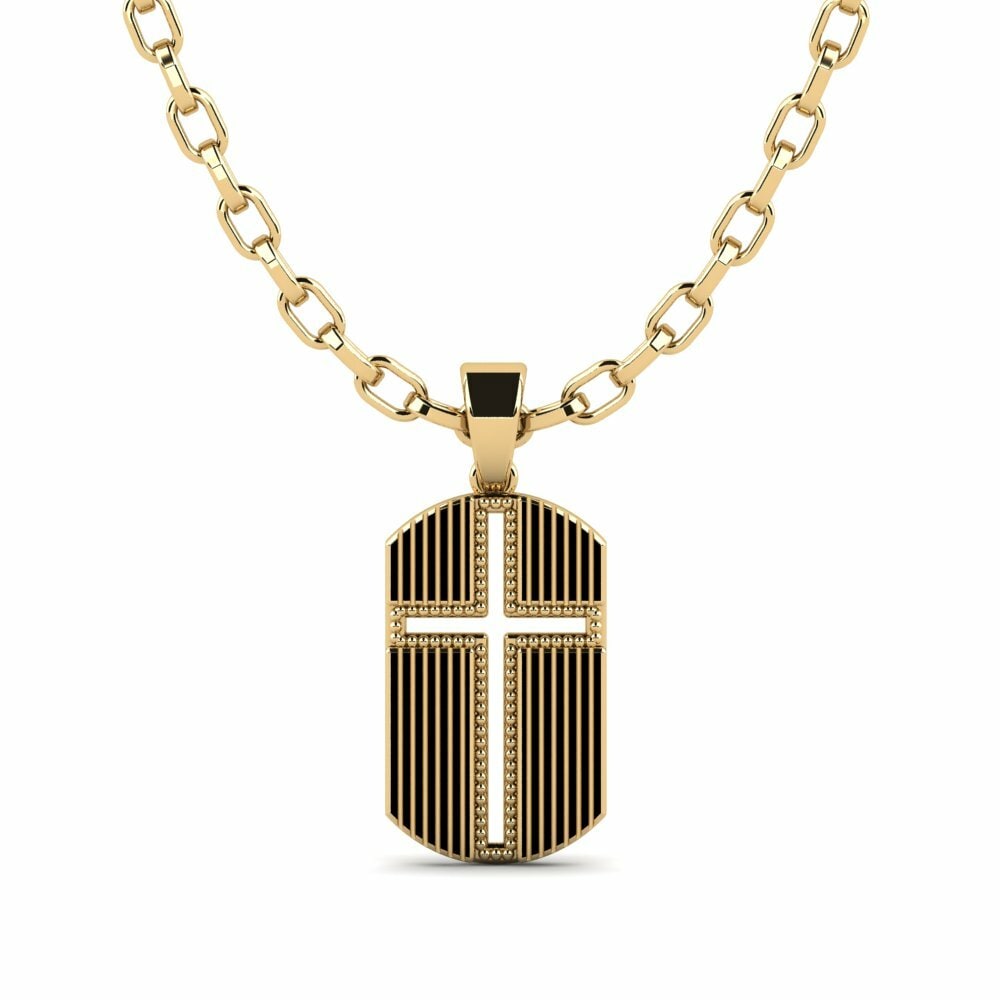 Or Jaune 9k Pendentif pour homme Rentiel
