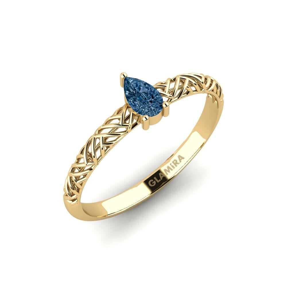 Blue Diamond Engagement Ring Reperch