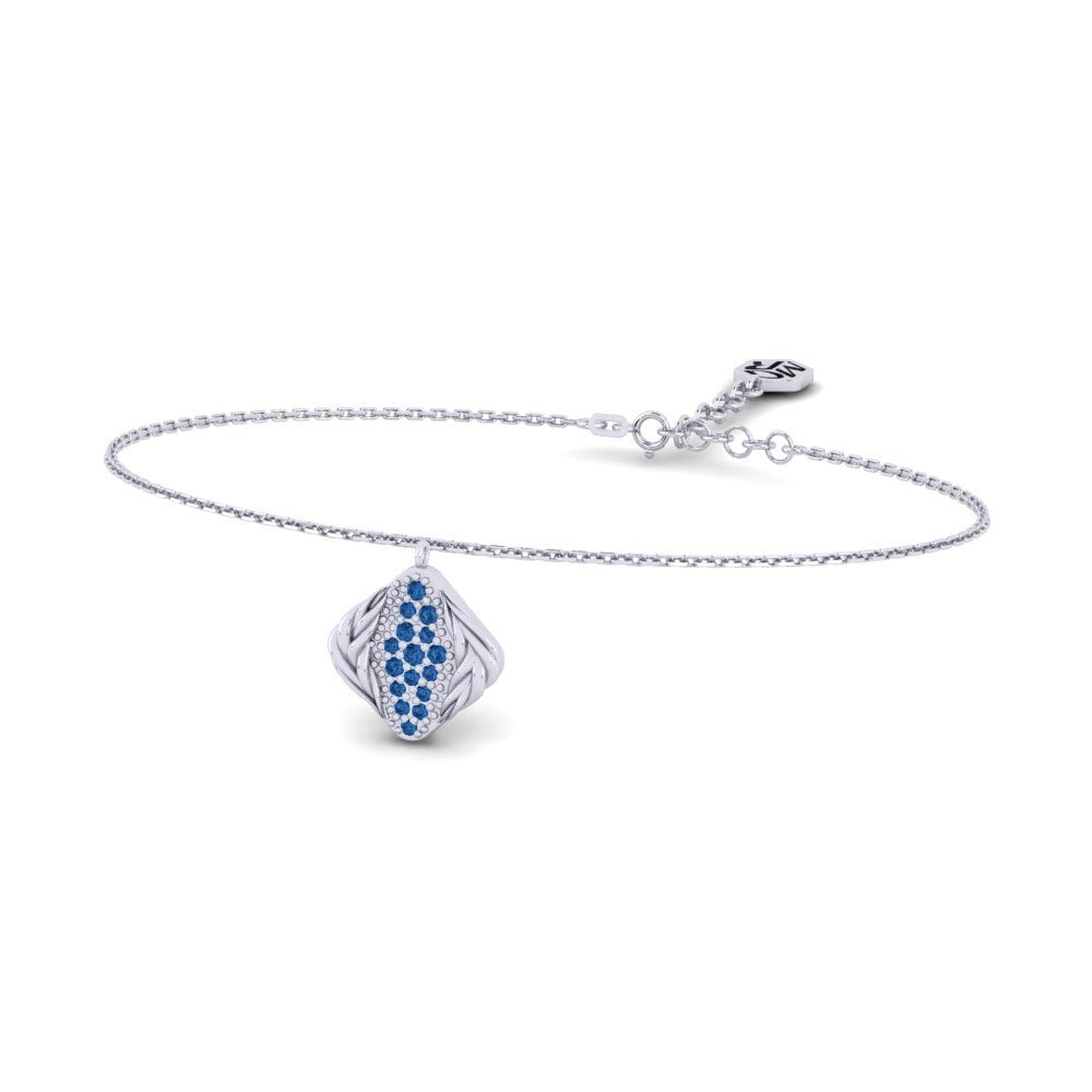 950 Palladium Dunkelblauer Zirkonia Damen armband Represent