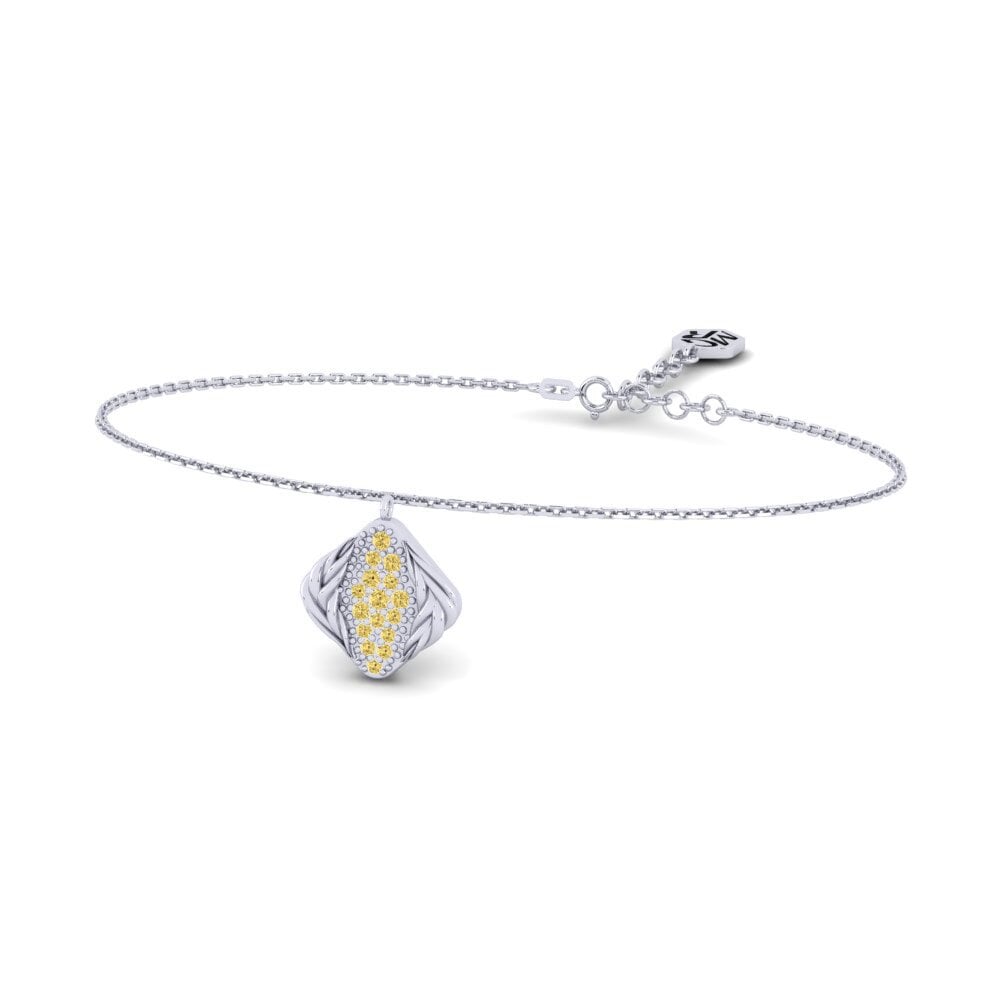 Weiß-Silber Gelber Diamant Damen armband Represent